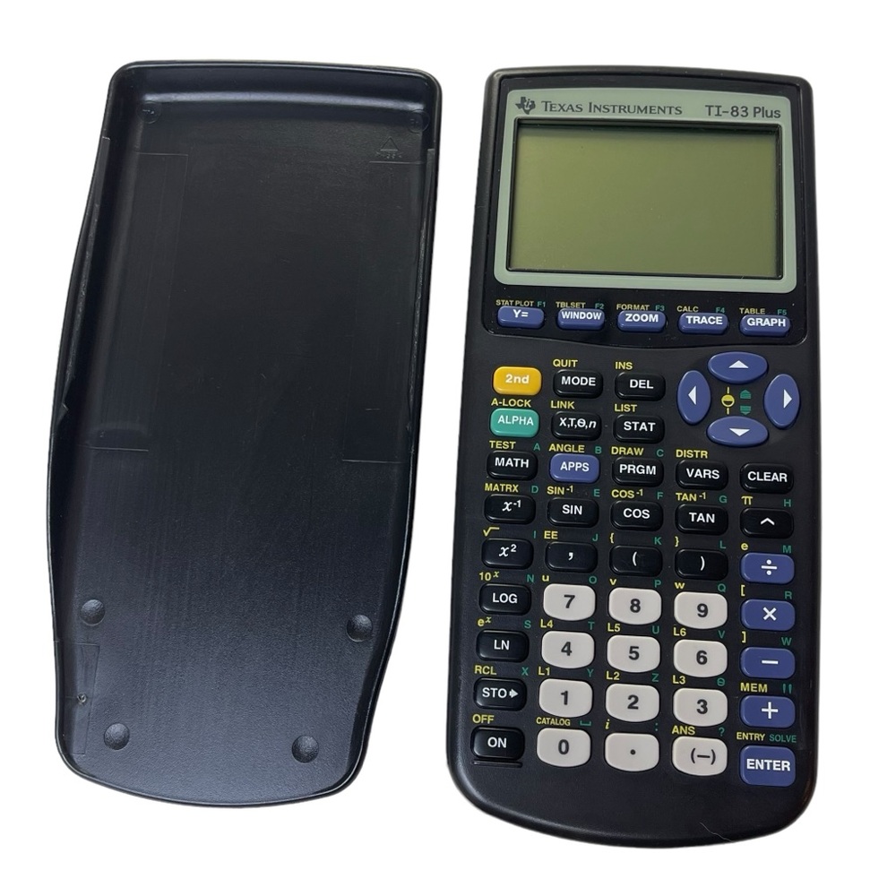 Texas Instruments TI-83 Plus Graphing Calculator With Cover TESTED WORKING EUC - Picture 2 of 16